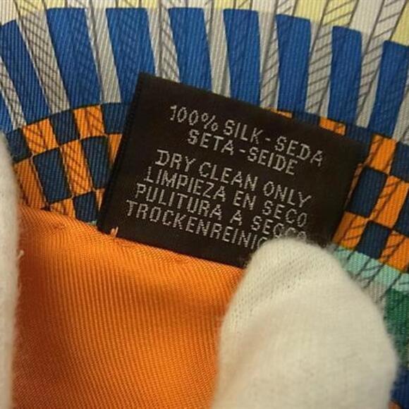 HERMES Authentic Black Silk Scarf - Picture 6 of 6